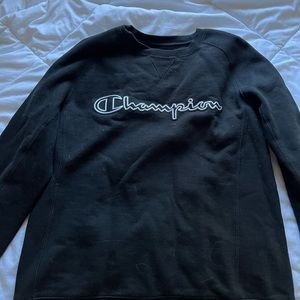 black champion crew neck